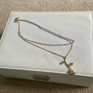 Francesca’s layered gold necklace